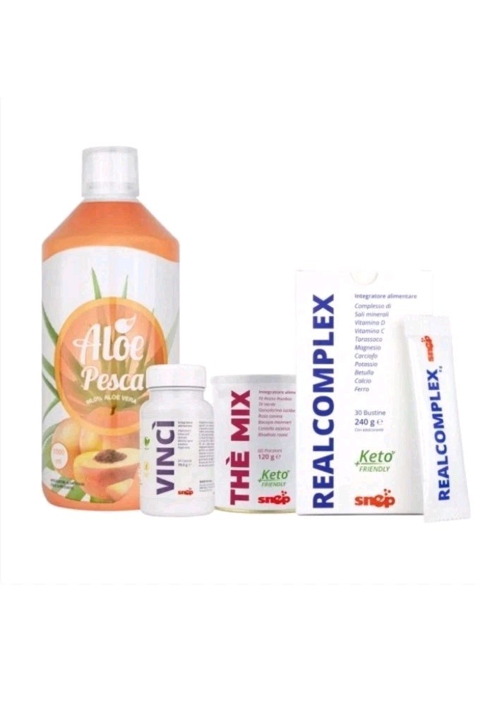 Promo Programma Gambe Top -Aloe PESCA+Thè Mix o Lemon+Vinci+ Realcomplex-Snep