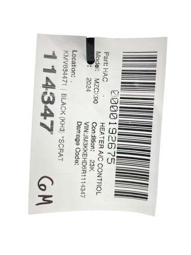 2024 MAZDA CX-90 CONSOLE REAR BACK END CLIMATE CONTROL TRIM W/ VENT (KH3) *READ* - Picture 13 of 13