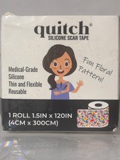 Quitch Silicone Scar Tape, floral patten, NEW
