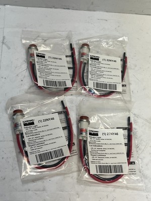Dayton 22NY46 Indicator Light 1/2'' Amber, Box of 4