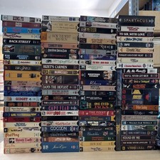HUGE Mixed Lot 95 Classic Hollywood VHS Tapes Vintage Movies Noir 1930s-1980s
