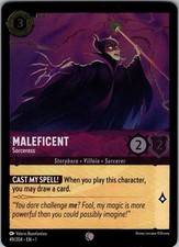 Maleficent Sorceress 49/204 The First Chapter Lorcana Cold Foil NM