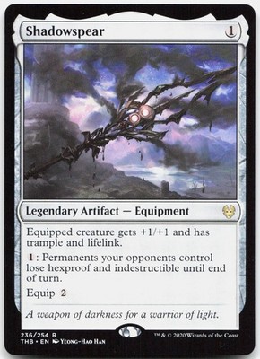 Shadowspear 236 Near Mint Theros Beyond Death Rare Magic: The Gathering