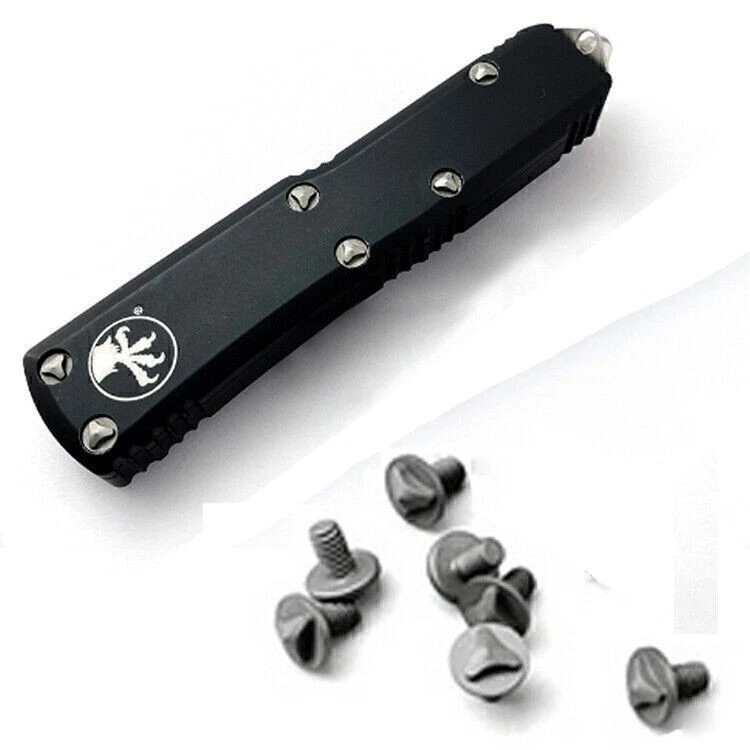 Tornillo de aleación de titanio TC4 6 piezas mango de cuchillo tornillos de agarre de clavo para Microtech UTX-85 Foto 3 de 4