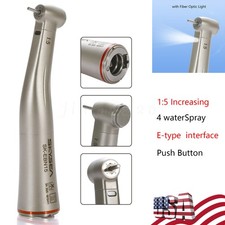 Dental 1:5 Increasing Electric Handpiece Contra Angle Fiber Optic f/NSK Bien Air