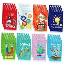 Teling 24 Pcs Science Party Favors Science Notebooks Bulk Mini Scientist 