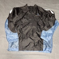 Disney Parks Gray  Blue Windbreaker Jacket With 1/4 Zip  Logo XS/S