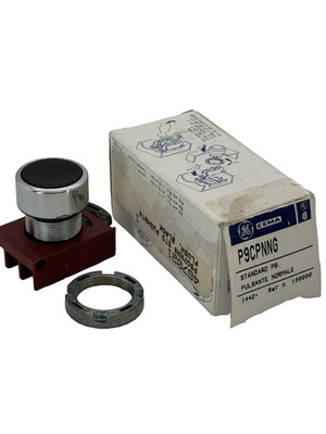 NEW GE Cema P9CPNNG 22MM PB FLUSH BLK STANDARD INDUSTRIAL P9 SERIES P9CPNNG