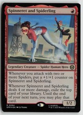 Spinneret and Spiderling LP Foil 94 Marvel's Spider-Man MTG