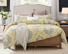 Toile de Jouy Victorian Damask Luxury Duvet Cover French Country Bedding Set