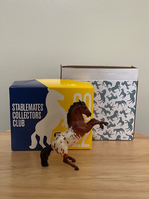 BREYER STABLEMATE CLUB DAX CHESTNUT BLANKET APPALOOSA FIGHTING STALLION MOLD NIB
