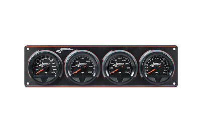 LONGACRE #52-44577 Waterproof SMI 4 Gauge Panel W/Tach OP/WT/OT/FP