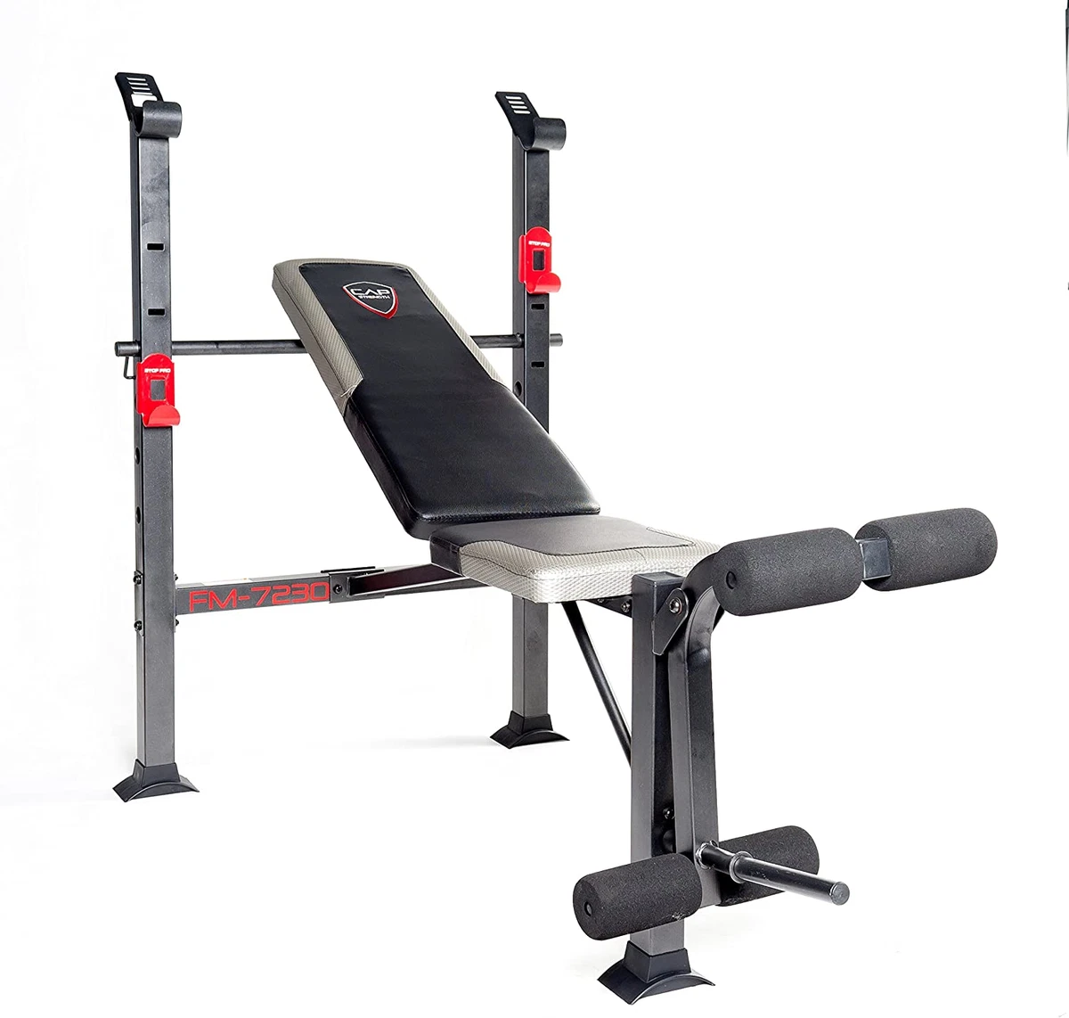 CAP Barbell Strength Bench Standard Bench Black Red FM 7230 eBay