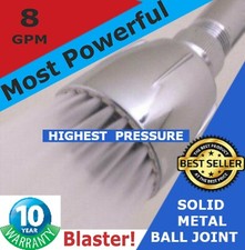 Super Ultra High Pressure Shower Head Swivel Metal Ball. Modified Drencher