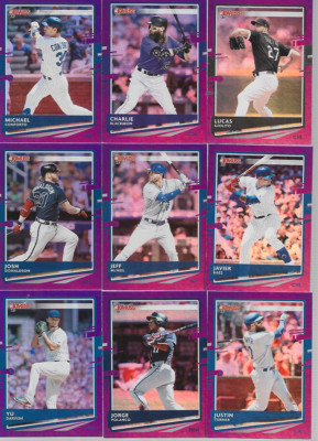 2020 DONRUSS PARALLEL SINGLES/PARALLEL INSERTS/ PARALLEL VARIATIONS**YOU PICK**