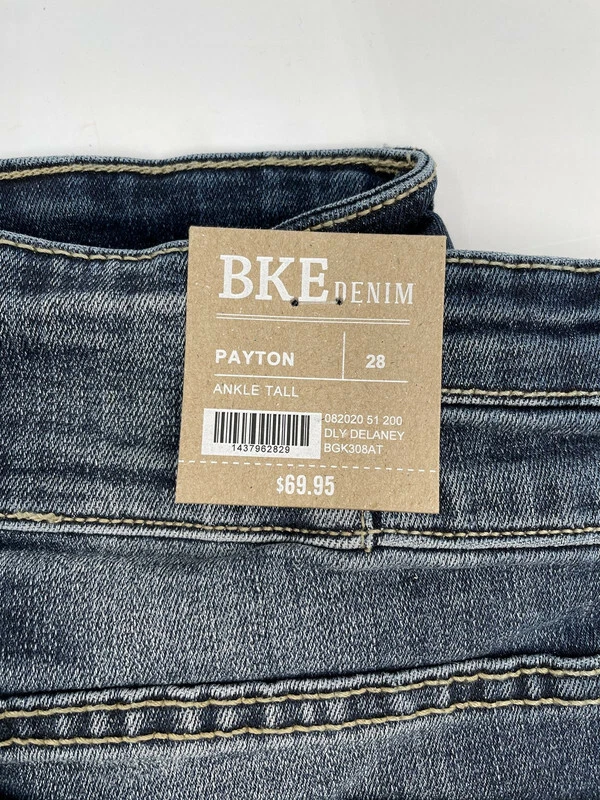 BUCKLE BKE DENIM PAYTON MID RISE ANKLE TALL JEANS WOMENS US SIZE 28 eBay