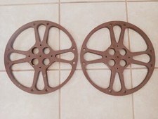 Vintage Goldberg Bros. 16 MM Metal Film Reel 13.75" Lot X2