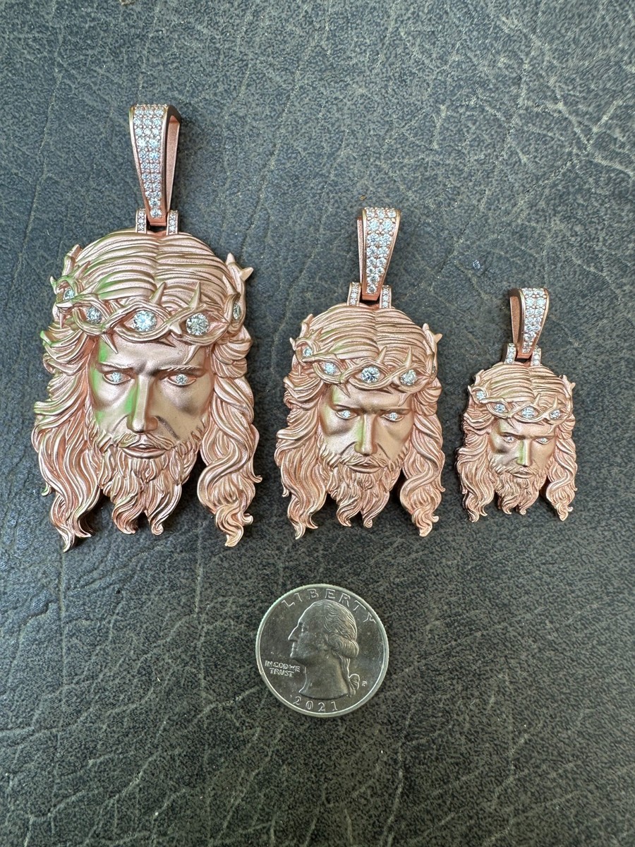 Nuova Collana Con Ciondolo Testa Di Gesù Religioso Moissane - Foto 7