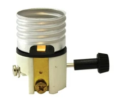 Lamp Parts ON/OFF TURN KNOB Replacement MB PORCELAIN Socket
