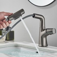 Waschtischarmatur Ausziehbar Wasserhahn Badarmatur Waschbecken Mischbatterie