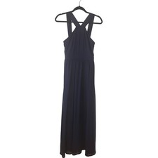 Lulus Air of Romance Navy Blue Maxi Dress Evening Gown Bridesmaids Dress Size S