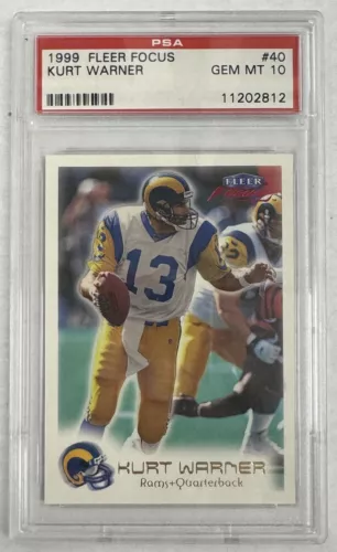 1999 FLEER FOCUS #40 KURT WARNER PSA 10 ROOKIE 11202812