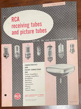 1957 RCA Receiving Tubes and Picture Tubes Characteristics Socket Connections