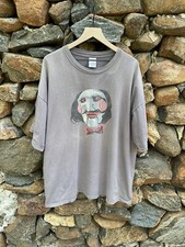 Vintage SAW Horror Movie Promo Shirt Rare Jigsaw Big face Faded Size xxl
