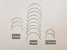 Curved Upholstery Sewing Needles, Crafts, Leather, Fabric Needles Lot of 14