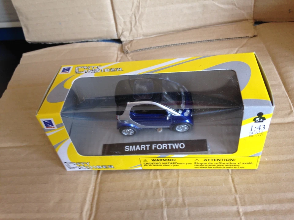 SMART FORTWO For Two scala 1/43 auto metallo NEWRAY NEW RAY NEW-RAY macchinina B - Immagine 4 di 4