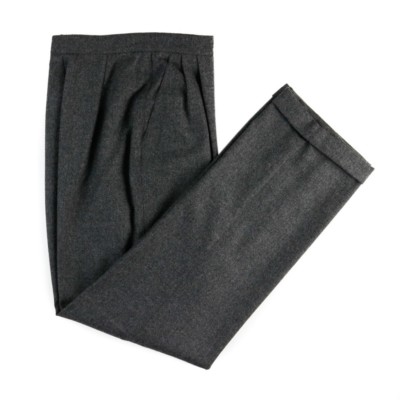 Womens GIORGIO GRATI Italy Gray Wool Pleated Front Dress Pants 40P MSRP $225
