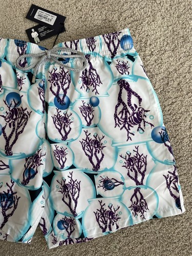 NWT Authentic Vilebrequin MOOREA Swim Trunks - OCEAN - MEN - MULTICOLOR - XL - Picture 10 of 10