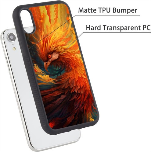 For iPhone SE4 16E 12 13 14 15 16 Pro Max Phoenix flying wings Plastic TPU Cover - Picture 8 of 25