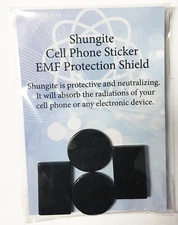 SHUNGITE EMF Cell Phone Stickers - EMF absorber protection shields