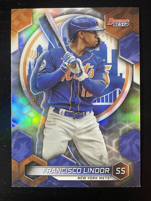 2023 Bowmans Best Francisco Lindor Refractor Parallel New York Mets #32