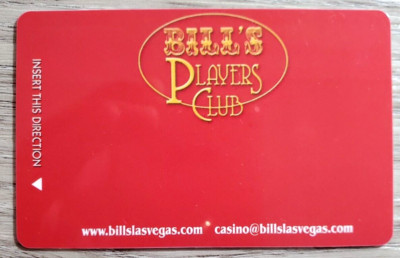 Bill's Gamblin'' Hall & Saloon Casino Las Vegas Slot Card - No Name