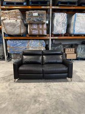 John Lewis Parker Knoll Elevate Large 2 Seater Leather Sofa, Metal Leg