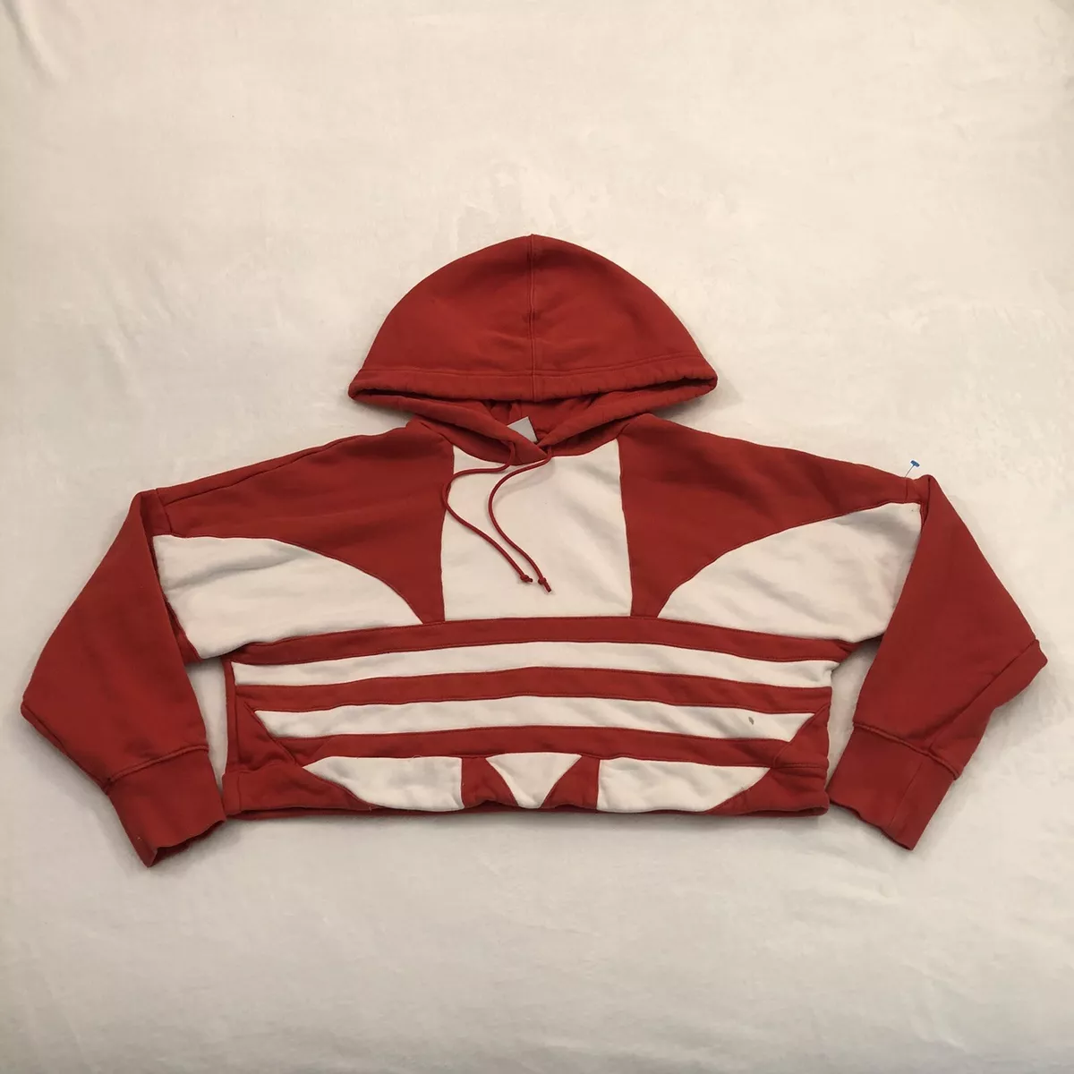 Originals trefoil top crop hoodie