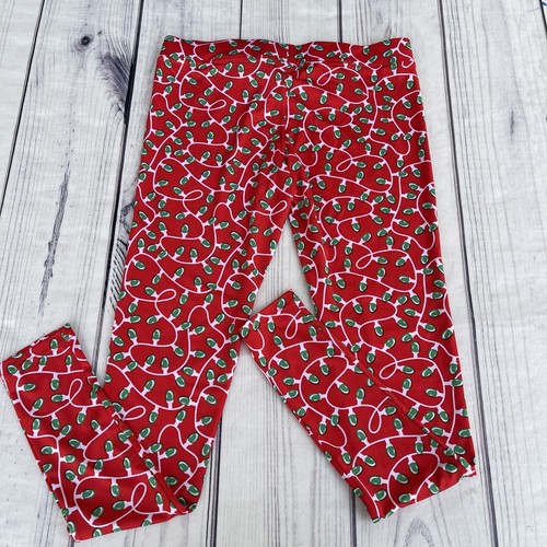Tipsy Elves Womens Christmas String Light Leggings Size Medium Spandex Blend - Picture 8 of 8