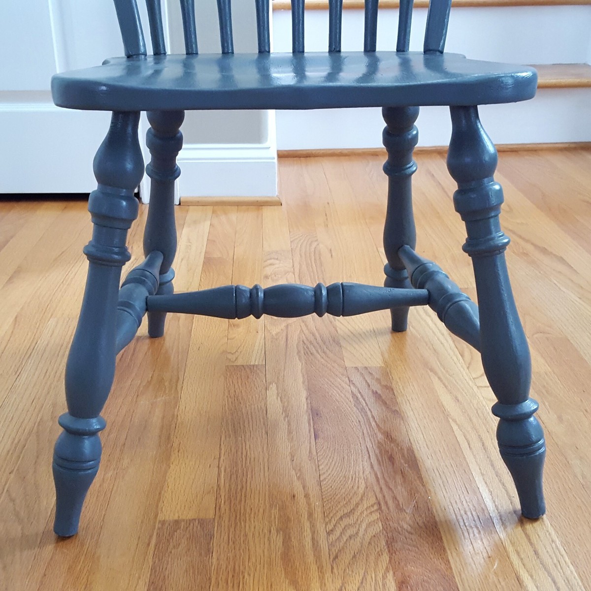 Vintage Set 4 Temple Stuart Oak Hill Collection Windsor Chairs