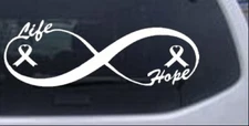 Infinity Breast Cancer Awareness Car Truck Window Laptop Decal Sticker 5X1.8