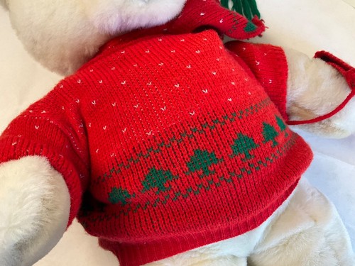 Jingles Christmas Large Plush Stuffed Animal Teddy Bear Santa Hat Scarf *22" in* - Picture 15 of 15