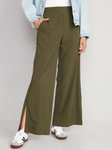 Old Navy Women’s High-Waisted StretchTech Wide-Leg Pants Conifer Size 4X (Plus)