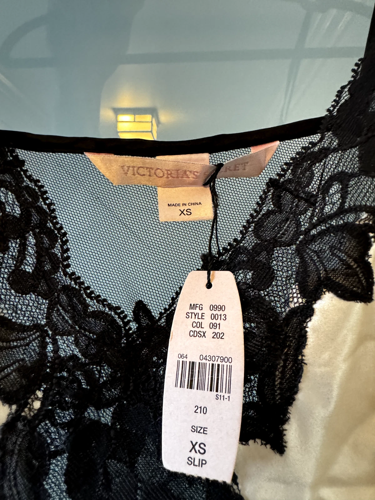 UNDERCOVER Abito da notte Victoria's Secret 100% RARO seta vintage crema lingerie XS