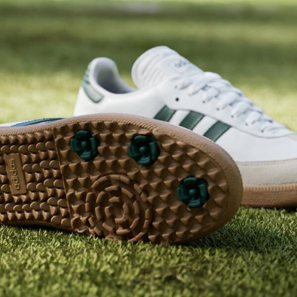 adidas Samba Spikeless Golf Cloud White Collegiate Green JH6151