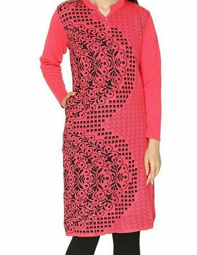 Long Sleeves Warm Woolen Kurta 