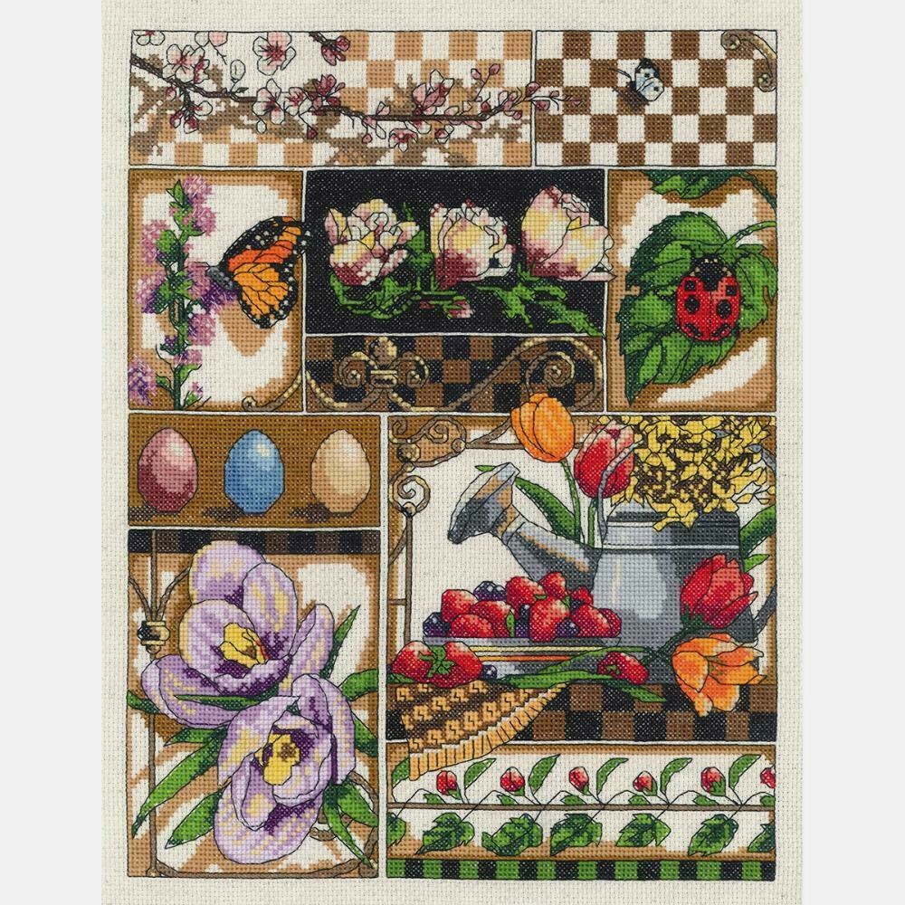 Kit Spring Montage 11" X 14" New 14 Count