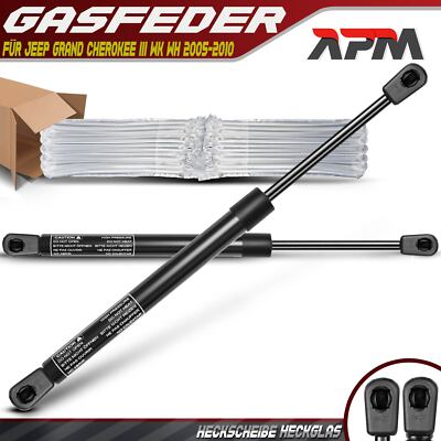 2x Gasfeder Heckscheibe Dämpfer 380mm 235N für Jeep Grand Cherokee III WK WH