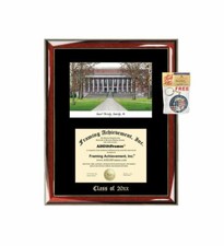 Harvard University Graduation Custom Frame Emboss Lithograph Diploma Degree Fram