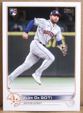 Alex De Goti 2022 Topps Update Baseball RC Rookie Card #US29 Houston Astros